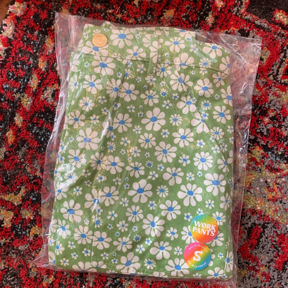 Big Bud Press green lazy daisy work pants unopened